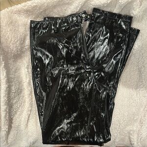 I.AM.GIA Shiny Black Vinyl Pants